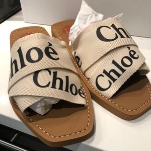 NEW Women's Woody Logo Slide Sandals size 36